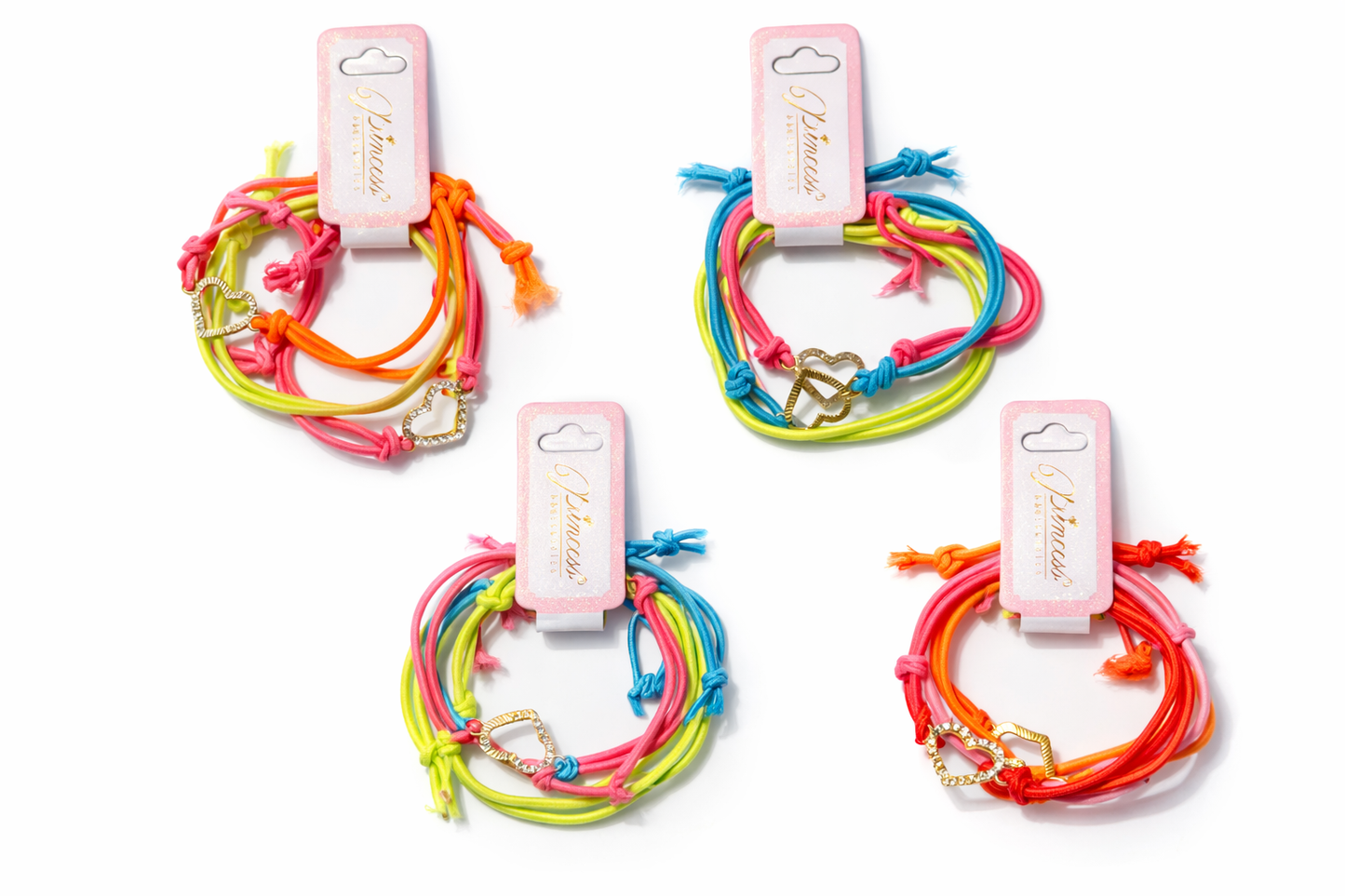 Neon Heart stack Bracelet