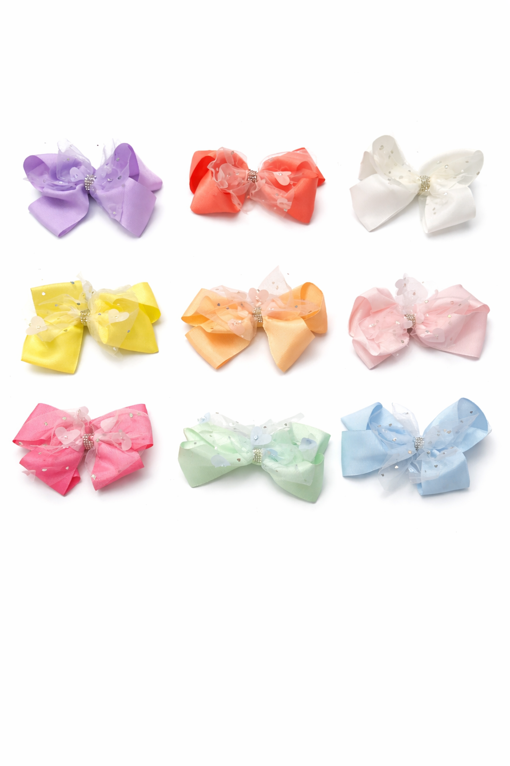 Heart Hair Bows