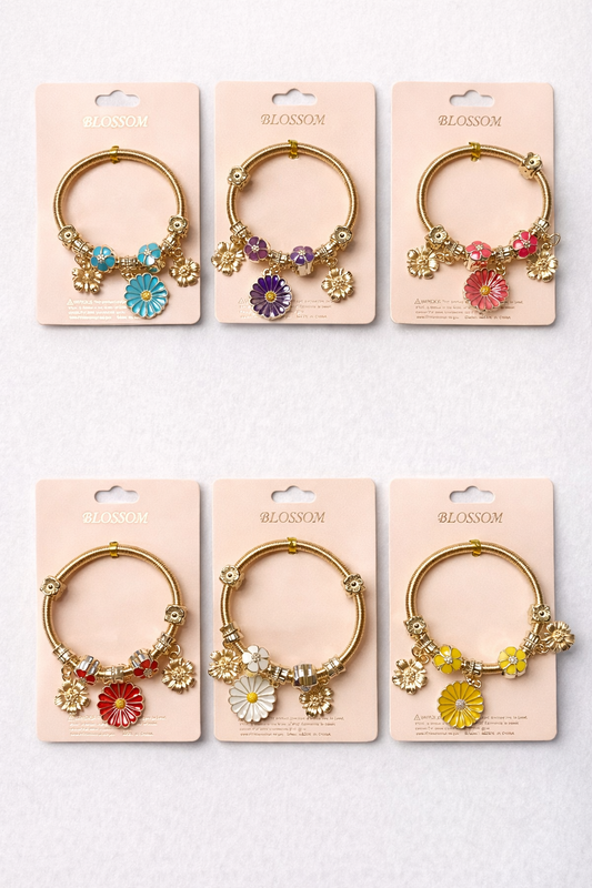 Tiny Blossom Charm Bracelets